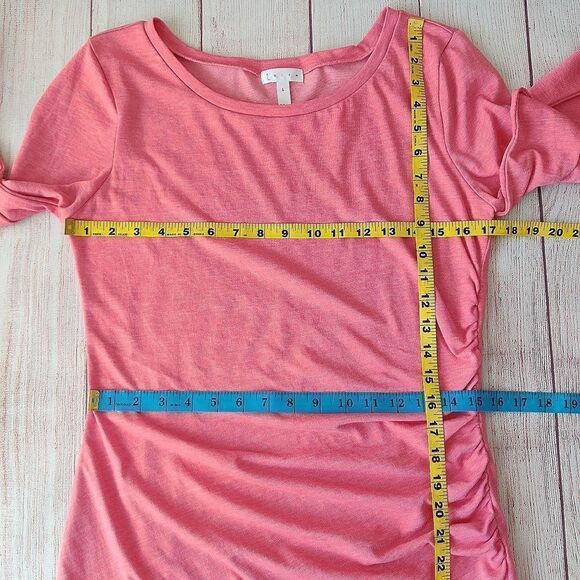 Leith ruched long sleeve bodycon tank dress sz L - Picture 6 of 10